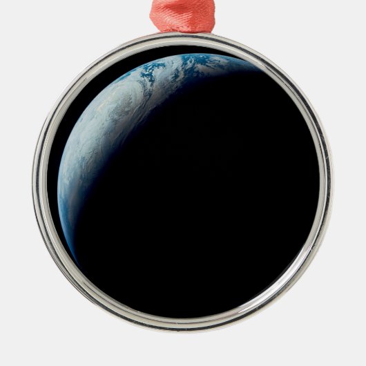 アポロ4ミッションから取り出された三日月地球。2 メタルオーナメント (正面)