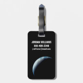 アポロ4ミッションから取り出された三日月地球。2 ラゲッジタグ (裏面縦)