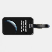 アポロ4ミッションから取り出された三日月地球。2 ラゲッジタグ (裏面横)