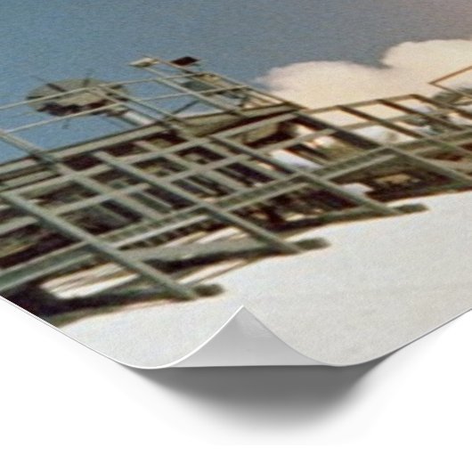 アポロ7号の発射 ポスター (角)