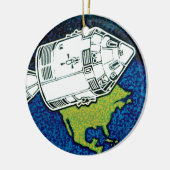 アポロ7 NASAミッションパッチロゴ セラミックオーナメント (左)