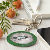 アポロ8クリスマスイブムーンミッション キーホルダー (側面)