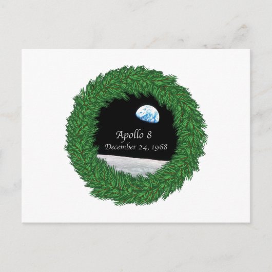 アポロ8クリスマスイブムーンミッション ポストカード (正面)