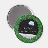 アポロ8クリスマスイブムーンミッション マグネット (正面/裏面)