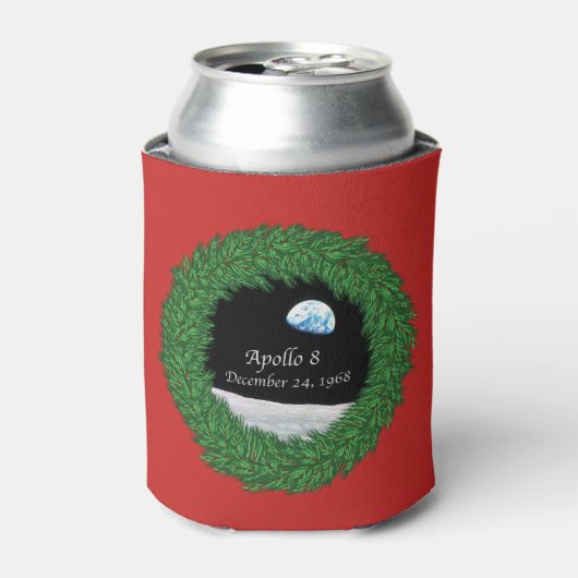 アポロ8クリスマスイブムーンミッション 缶クーラー (缶正面)