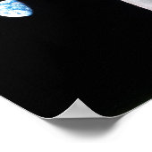 アポロ8号からのアースライズ ポスター (角)