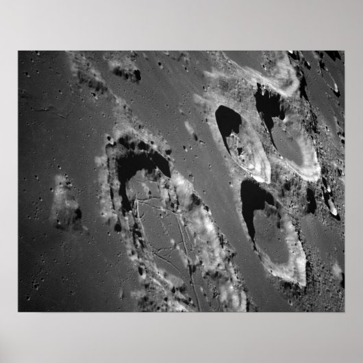 アポロ8号から撮影した月面表示 ポスター (正面)