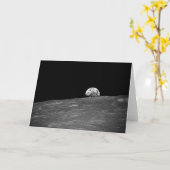アポロ8号による地上波の写真 カード (黄色い花)