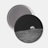 アポロ8号による地上波の写真 マグネット (正面/裏面)