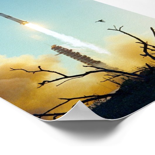 アポロ8号の発射 ポスター (角)