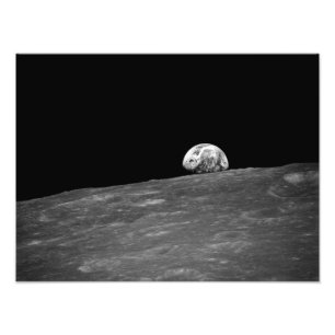 アポロ8月の代表団からのEarthrise フォトプリント