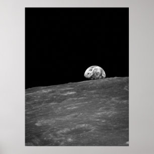 アポロ8月の代表団からのEarthrise ポスター