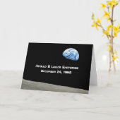 アポロ8月面地球50周年記念 カード (黄色い花)