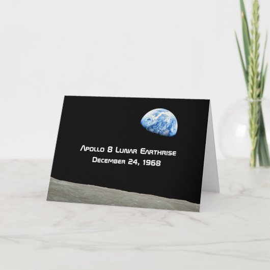 アポロ8月面地球50周年記念 カード (正面)