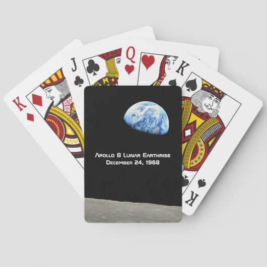 アポロ8月面地球50周年記念 トランプ (裏面)