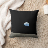 アポロ8 NASAの月の代表団Earthrise クッション (ブランケット)