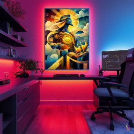 アポロ – キュービズムのミニマリスト伝説 – 太陽の神 ポスター