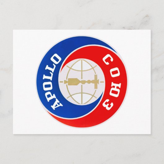 アポロ・ソユーズのミッション・ロゴ ポストカード (正面)