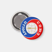 アポロ・ソユーズのミッション・ロゴ マグネット (正面/裏面)