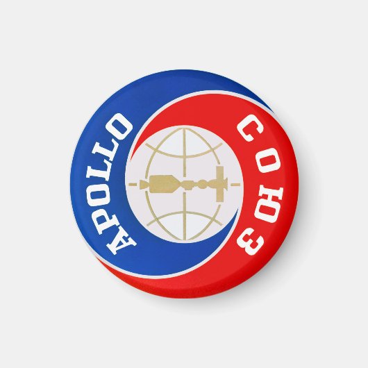 アポロ・ソユーズのミッション・ロゴ マグネット (正面)