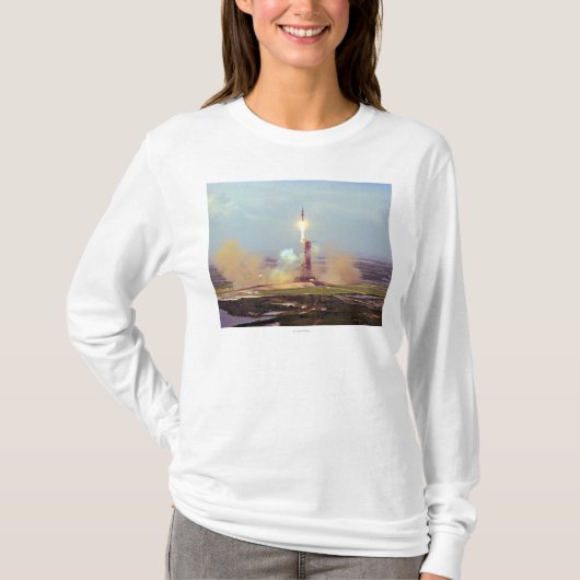 アポロSoyuzテストプロジェクトの土星IBの進水 Tシャツ (正面)
