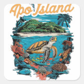 アポ島 スクエアシール (正面)