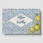 アマイタリアンルフィをテーマ結婚にした ゲストブック (正面)