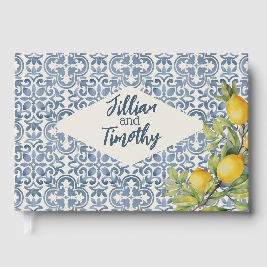 アマイタリアンルフィをテーマ結婚にした ゲストブック (正面)