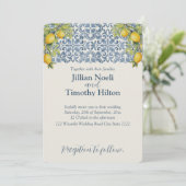 アマイタリアンルフィをテーマ結婚にした 招待状 (スタンド正面)