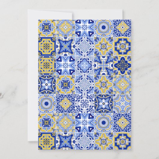 アマイタリアンルフィコーストインスパイアブライダルシャワー招待状 招待状 (裏面)