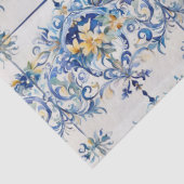 アマイタリアンルフィ海岸タイルブルーとホワイトデコップページ 薄葉紙 (詳細)