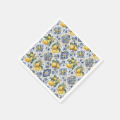 アマイタリアンルフィ青瓦レモン スタンダードカクテルナプキン (角)