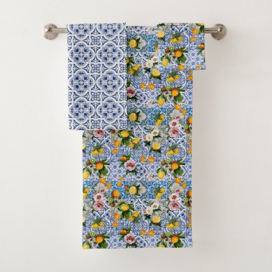 アマイタリアンルフィ青瓦レモン バスタオルセット (インサイチュ)