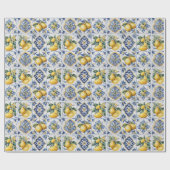 アマイタリアンルフィ青瓦レモン ラッピングペーパー (フラット)