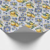 アマイタリアンルフィ青瓦レモン ラッピングペーパー (角)