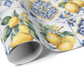 アマイタリアンルフィ青瓦レモン ラッピングペーパー (ロールコーナー)