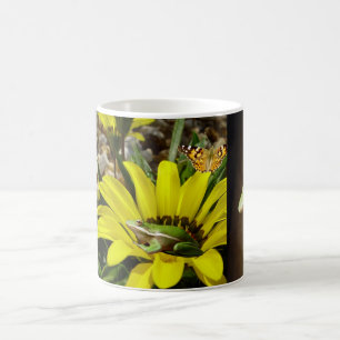 アマガエルのヒキガエルの花のマグ コーヒーマグカップ