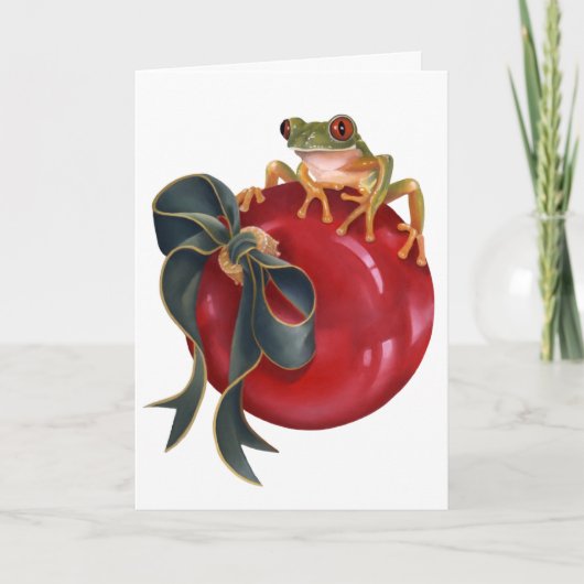 アマガエルの休日カード シーズンカード (正面)