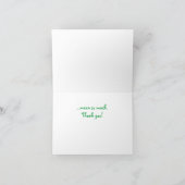 アマガエルはメッセージカード感謝していしています サンキューカード (内部)