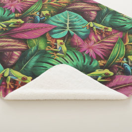 アマガエル ドリームス シームレス サーフェス パターン シェルパブランケット
