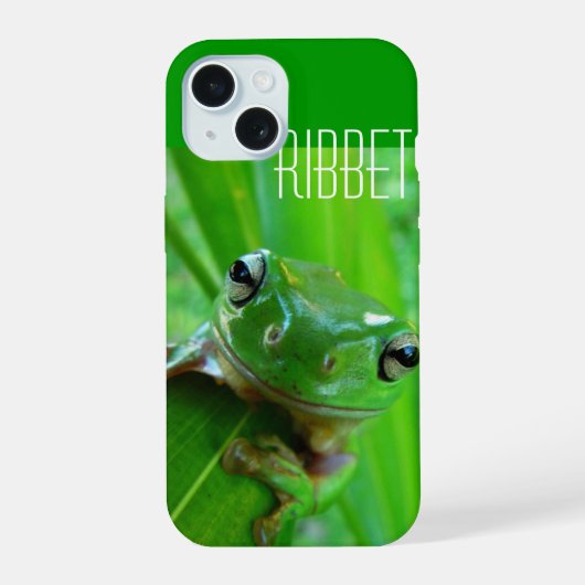 アマガエル iPhone 15ケース (裏面)