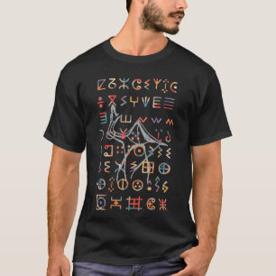 アマジカビレBerber Tattoo symbols tifinagart Tシャツ