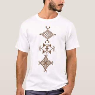 アマジカビレBerber Tattoo symbols tifinagart Tシャツ