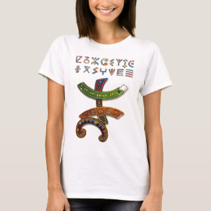 アマジカビレBerber Tattoo symbols tifinagart Tシャツ