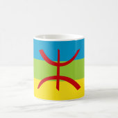アマジグ国旗のベルバー国旗のカブレス コーヒーマグカップ (中央)