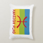 アマジグ国旗 – berber flag-Drapeau Amazigh アクセントクッション (裏面(縦))