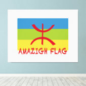 アマジグ国旗 – berber flag-Drapeau Amazigh キャンバスプリント (インサイチュ (ウッドフロア))