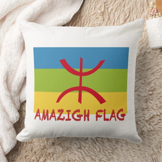 アマジグ国旗 – berber flag-Drapeau Amazigh クッション (ブランケット)