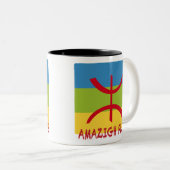 アマジグ国旗 – berber flag-Drapeau Amazigh ツートーンマグカップ (正面右)