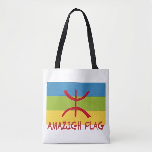 アマジグ国旗 – berber flag-Drapeau Amazigh トートバッグ (正面)